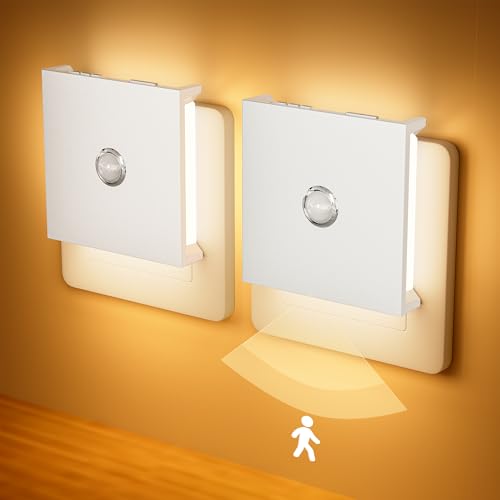 Detalle de Feliigo Luce Notturna Bambini 2PCS: Luci Notturne da presa, Dimmerabile e con Sensore di Movimento