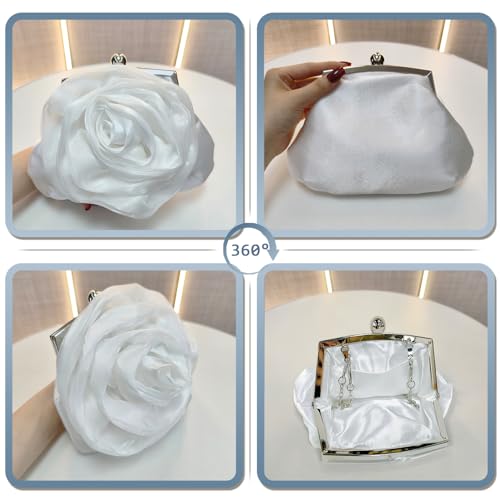 Detalle 2 de Pahajim Clutch Femme Satin Fleurs