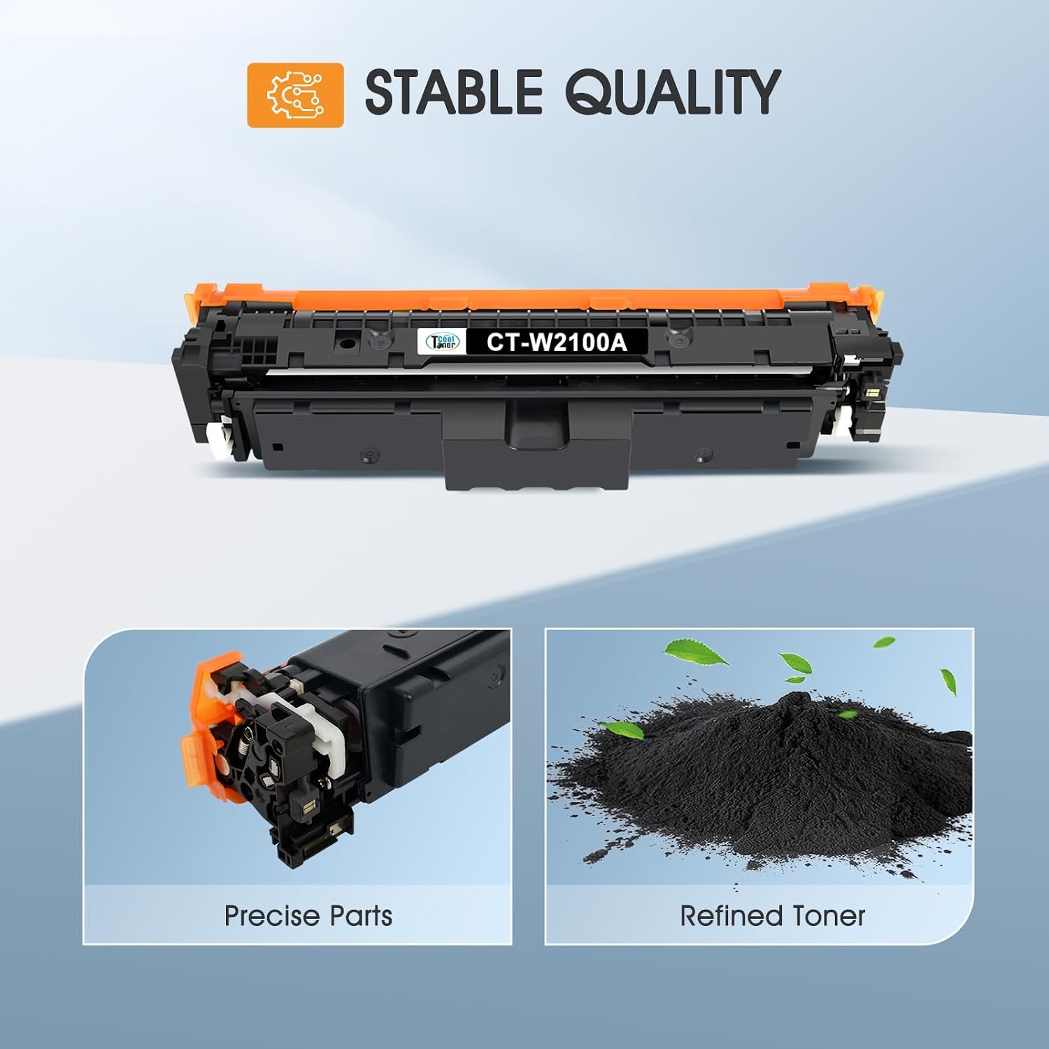 Detalle de Cool Toner 210A W2100A Black Toner Cartridge 2-Pack with Chip