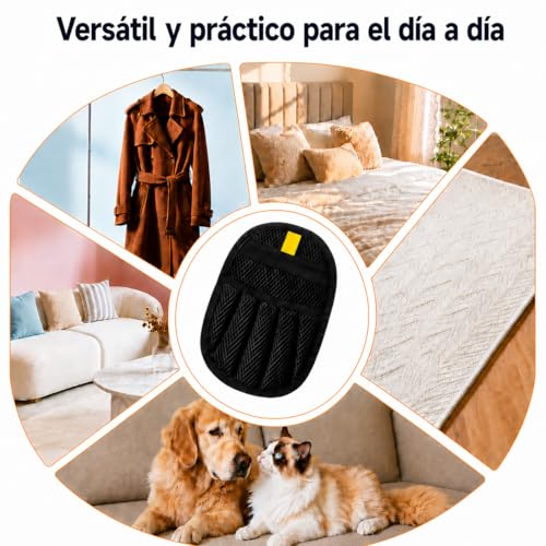 Thumbnail 5 de ZenithyrEn Guante Quitapelos para Mascotas (2 piezas) – Efecto electrostático, lavable y reutilizable