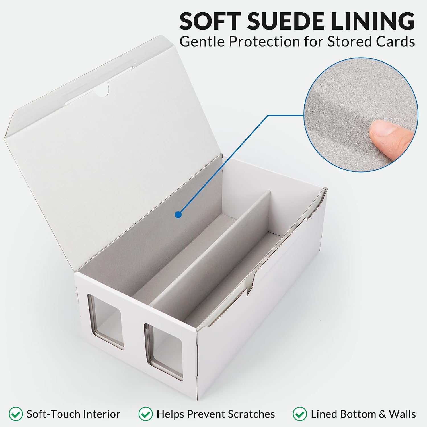 Detalle 1 de AFIING Trading Card Storage Boxes, 6-Pack