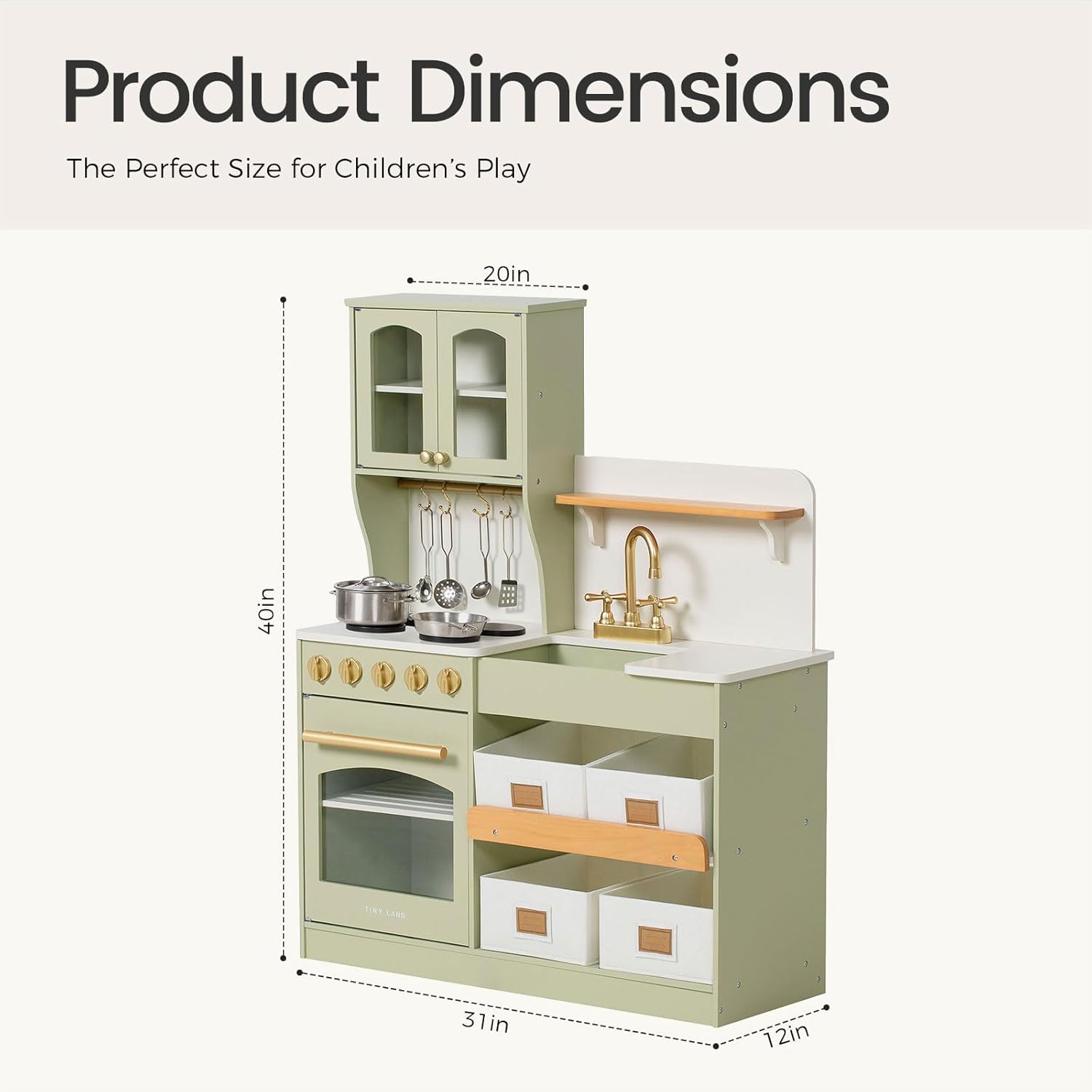 Thumbnail 5 de Tiny Land Play Kitchen 31×12×40 in