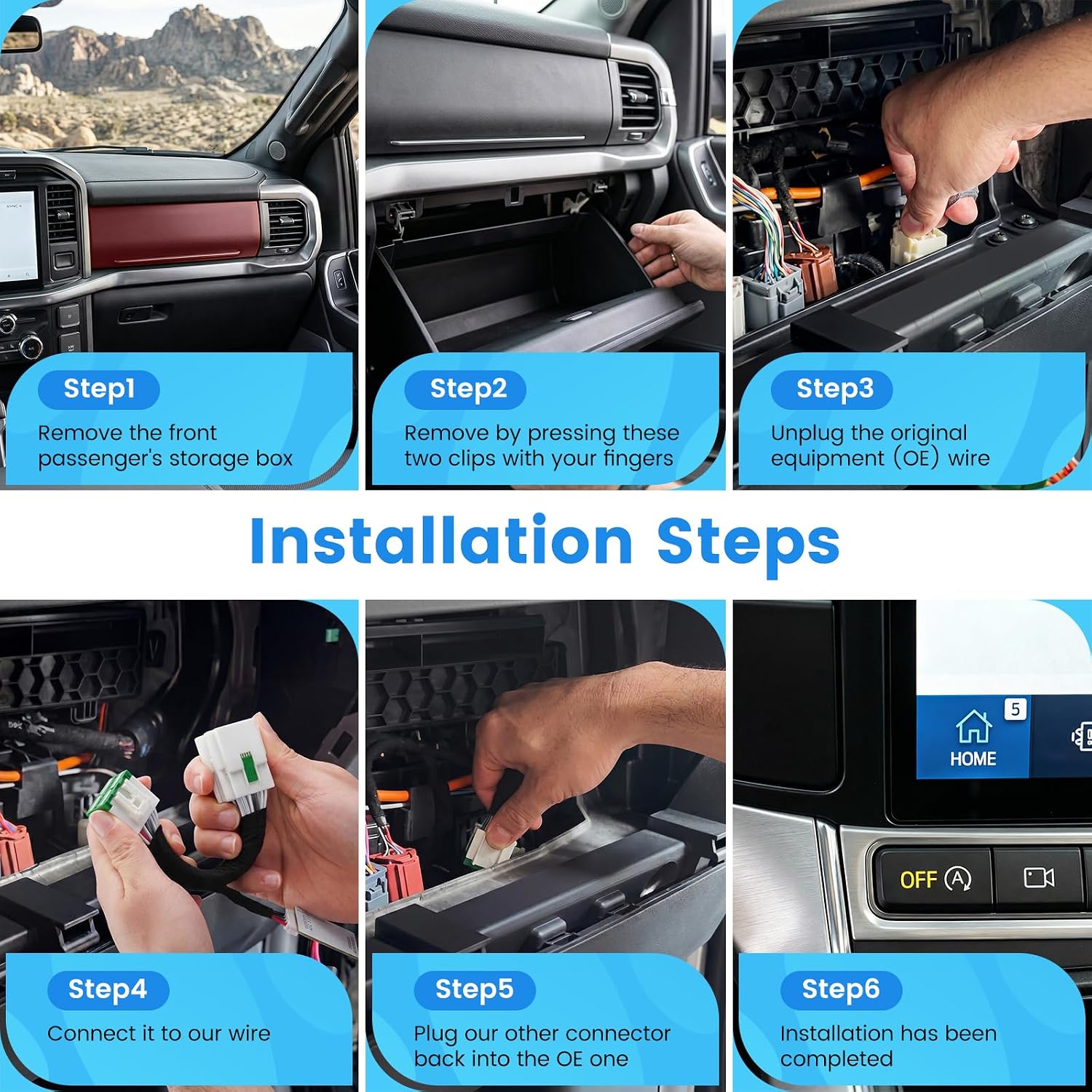 Detalle 2 de TAKOPEN Auto Start Stop Eliminator for 2021-2026 Ford F150 with Smart Memory