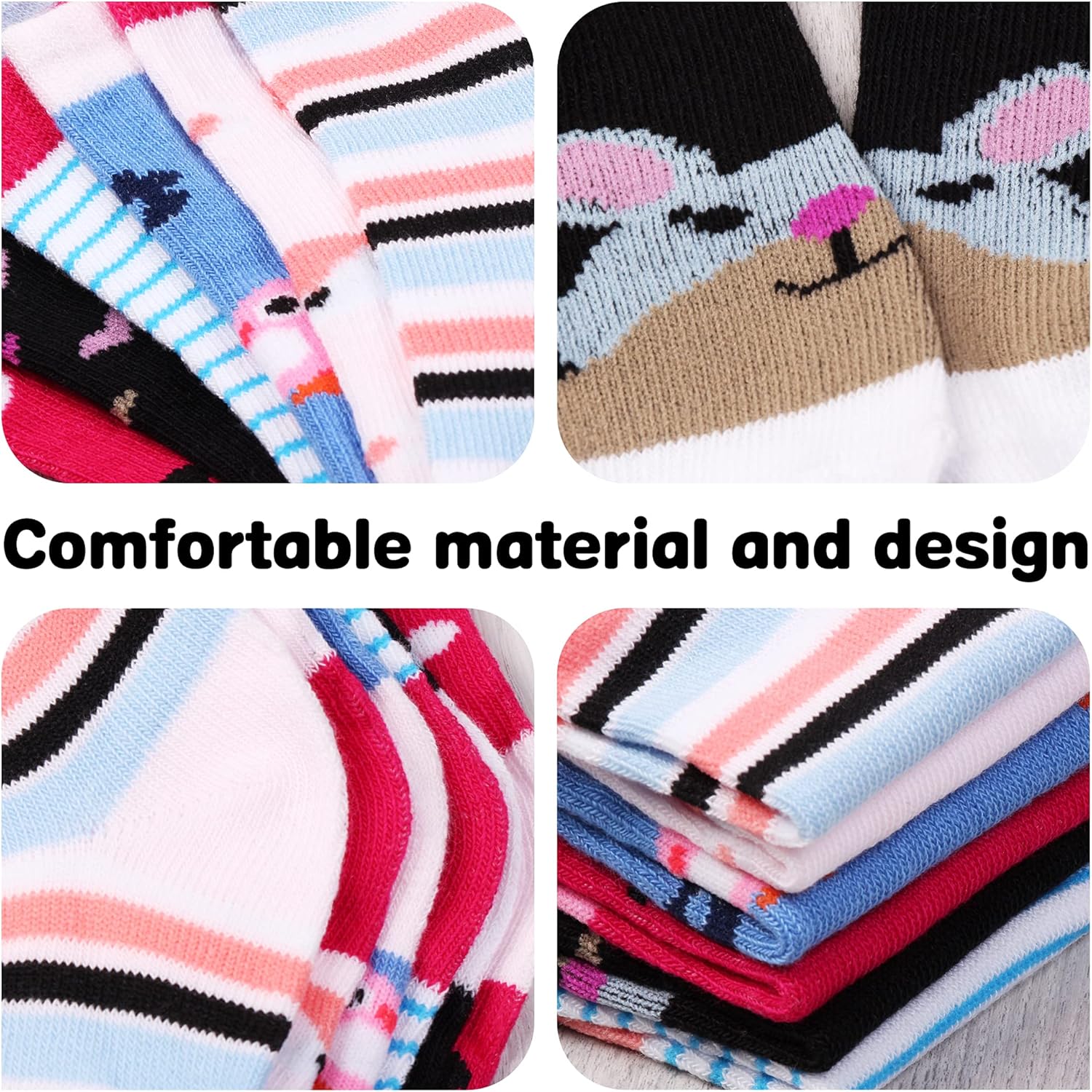 Thumbnail 6 de Libella 12 paia di calzini da ginnastica per bambini (1-12 anni), a pois e strisce colorati