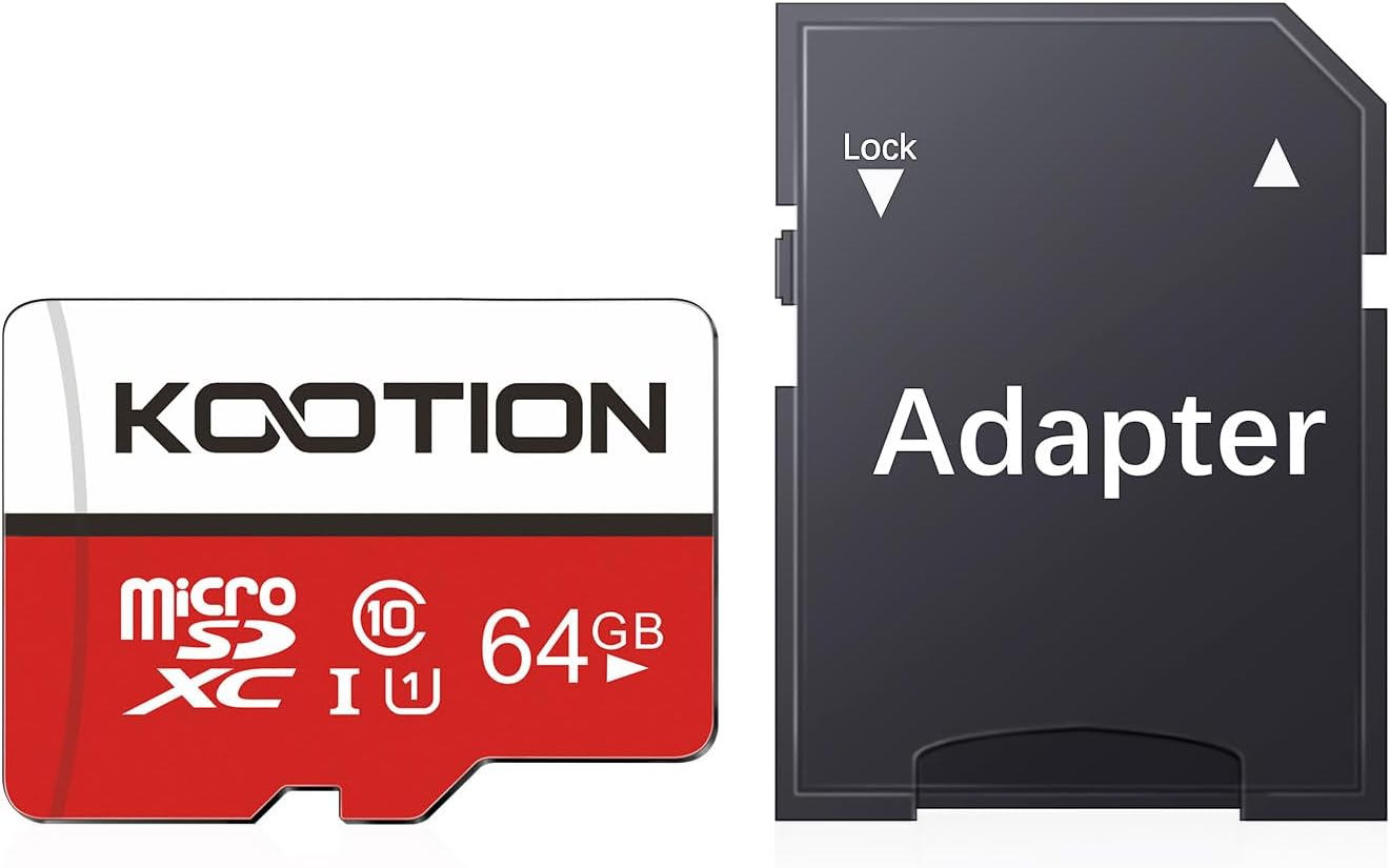 Thumbnail 3 de KOOTION 64GB Micro SDXC Card – UHS‑I U1 Class 10, 80/20 MB/s, for GoPro, Drones and More