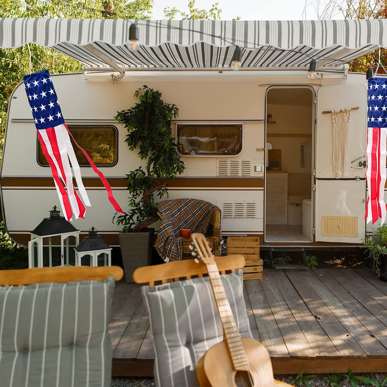 Detalle de American Flag Windsock 40 Inch