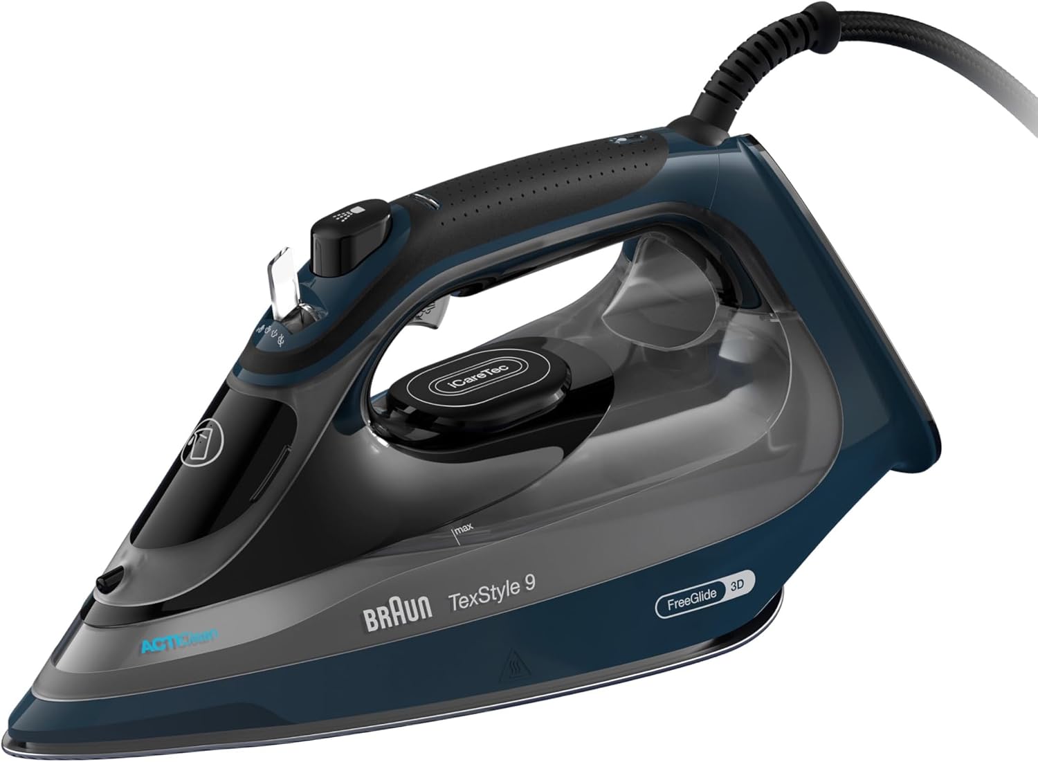 Detalle de Braun TexStyle 9 SI9682DB: ferro da stiro a vapore con tecnologia 3D FreeGlide e iCare