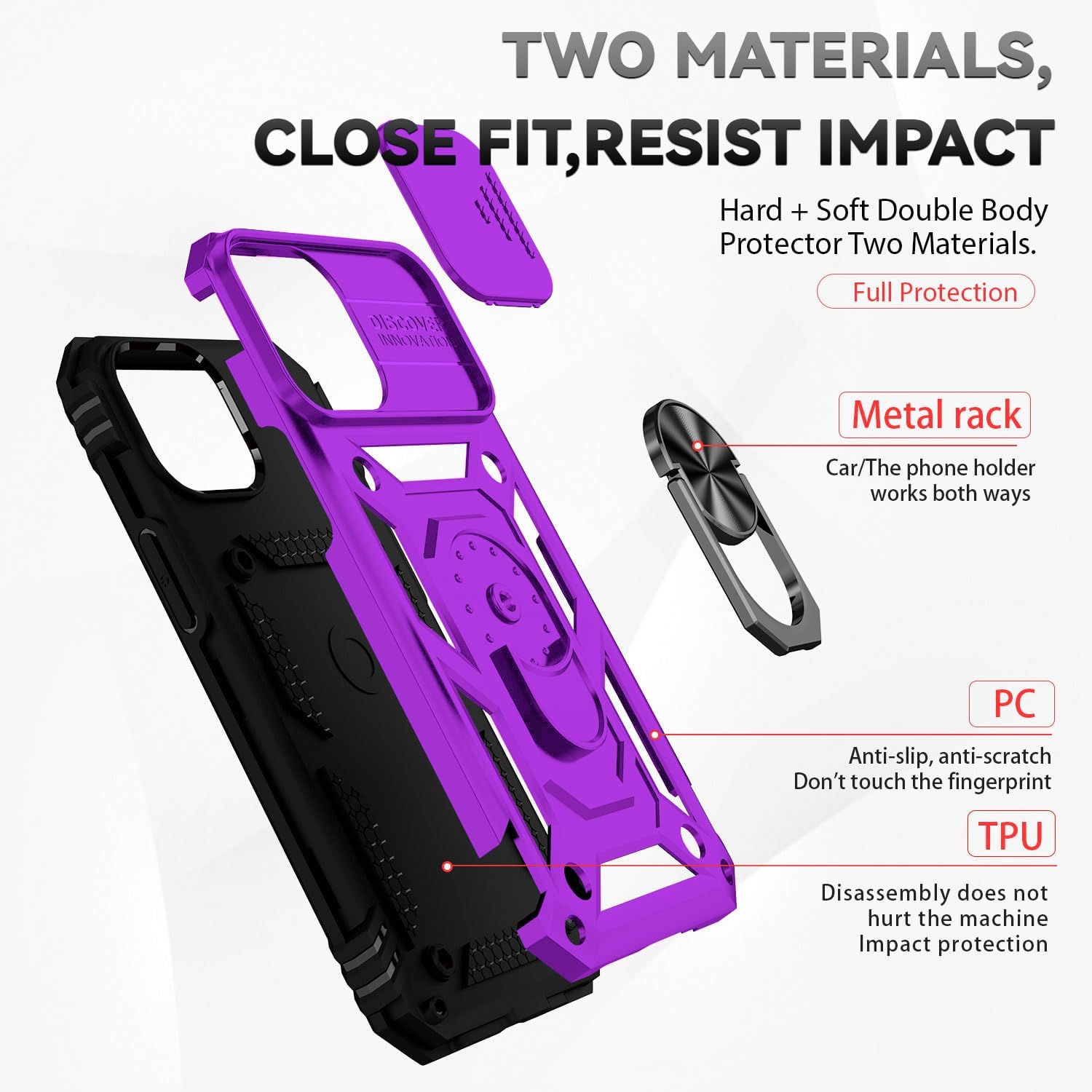 Thumbnail 5 de Aozuoton iPhone 12 Mini case 360°
