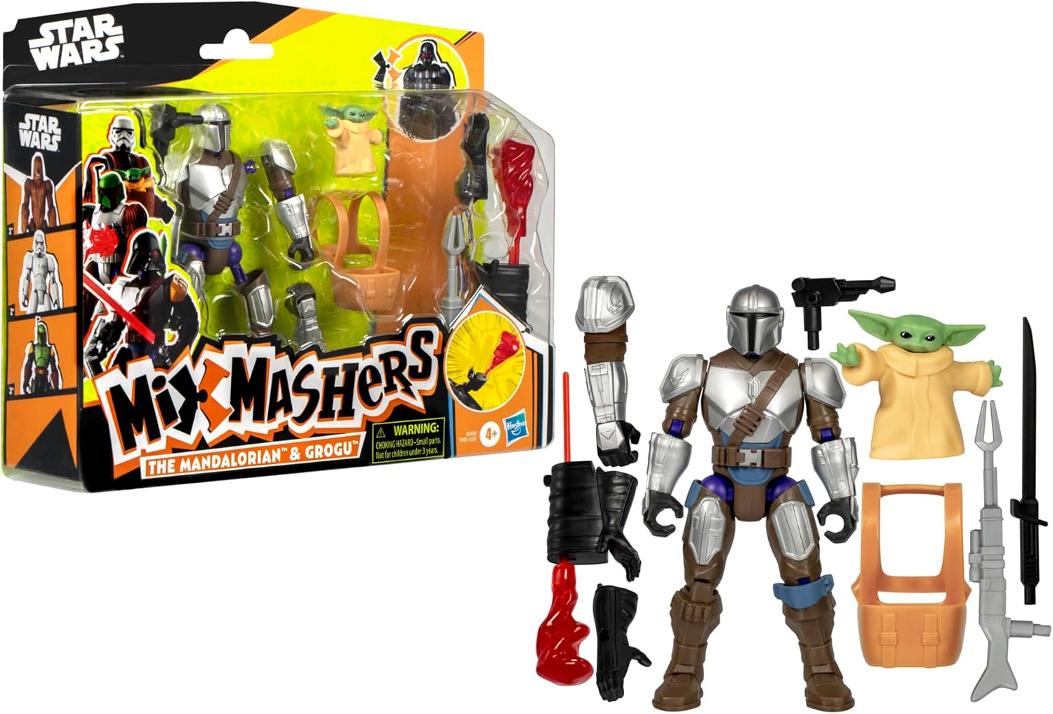 Thumbnail 2 de Star Wars MixMashers: The Mandalorian & Grogu Deluxe Action Figure Set