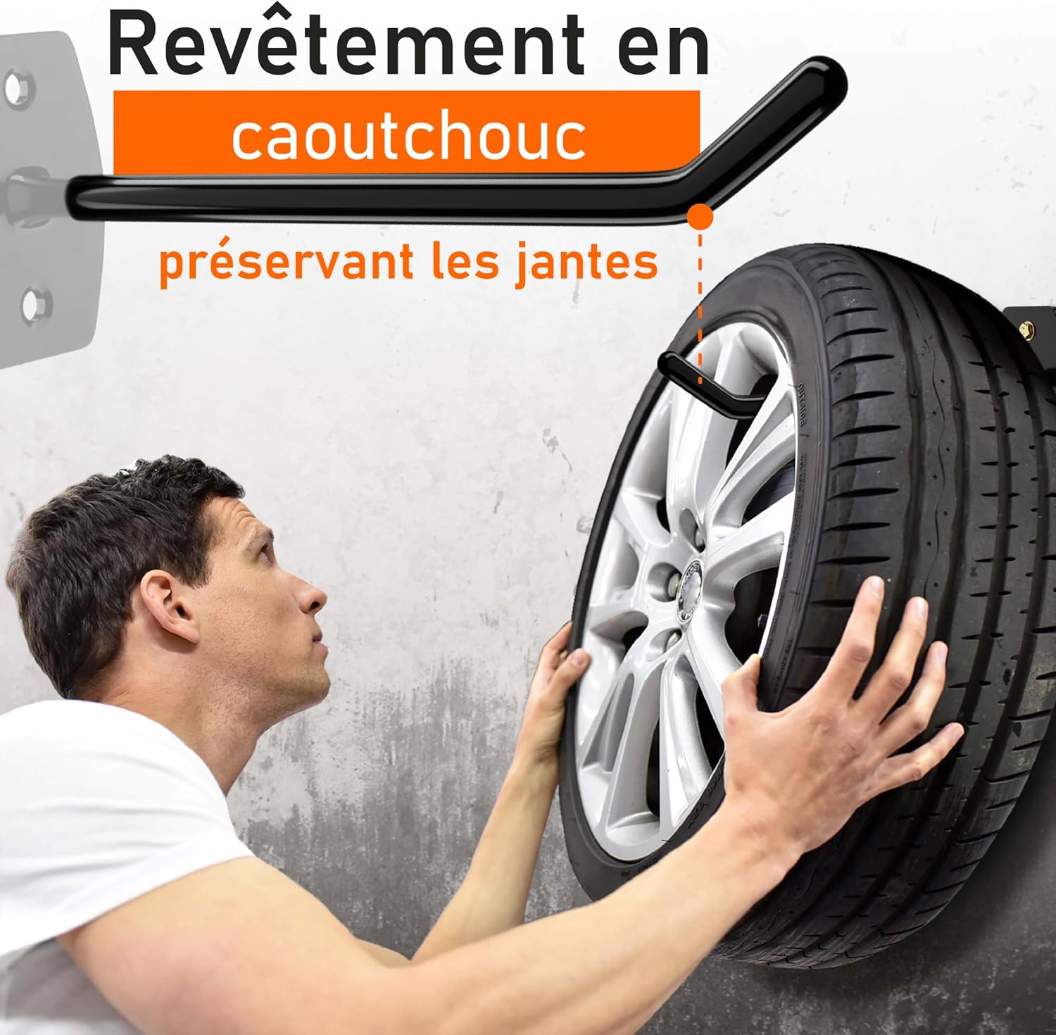 Detalle 2 de Upgrade4cars Range Pneu Mural 4 jantes 40 kg