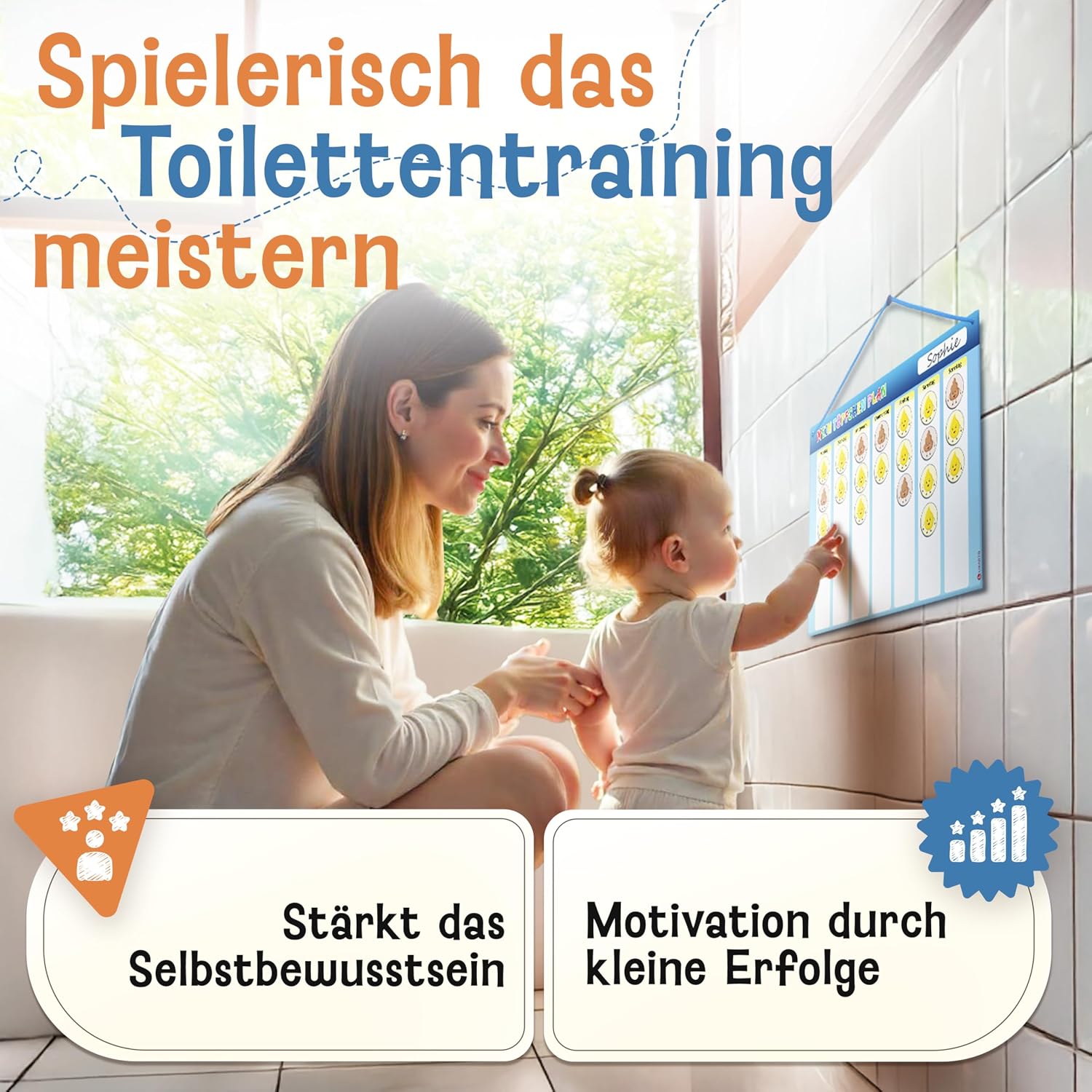 Thumbnail 3 de LIKARTO Töpfchen Training 20 x 30 cm 🚼