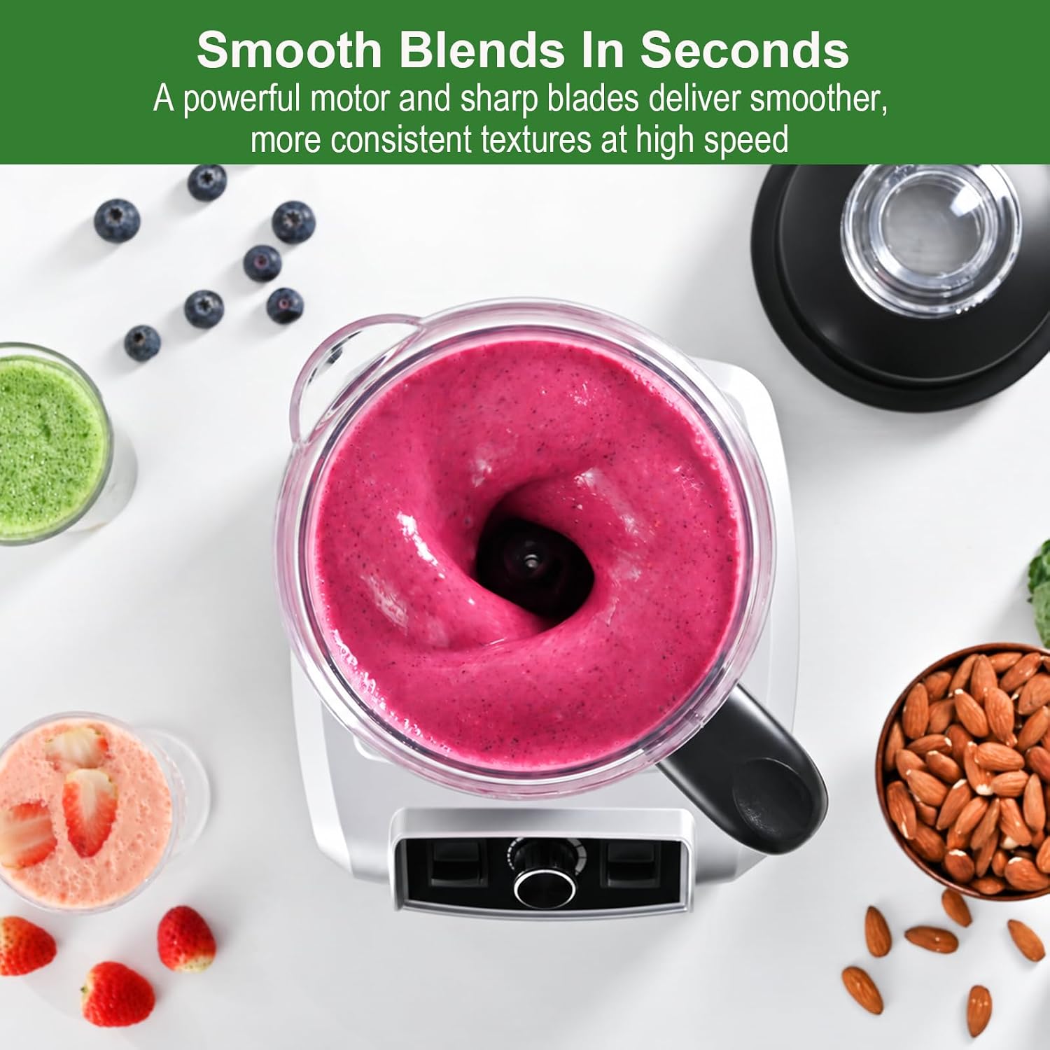 Thumbnail 5 de Powerful Blender 1500W 68 Oz Countertop Blender