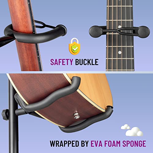 Thumbnail 3 de CAHAYA Support de Guitare Double avec Support de Manche – Stand robuste pour 2 guitares (CY0321)