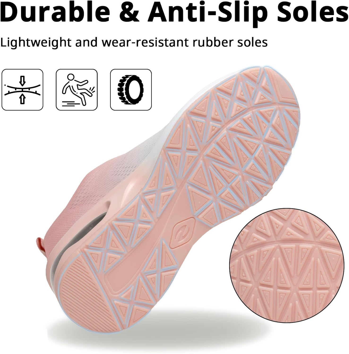 Detalle 2 de Womens Athletic Running Trainers – Breathable Lightweight Walking Shoes with Air Cushion