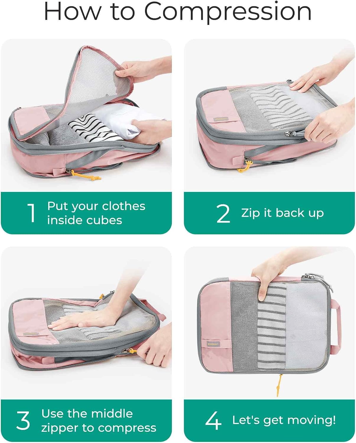 Thumbnail 4 de BAGSMART Bolsas Organizador Maleta Escalable 6 piezas