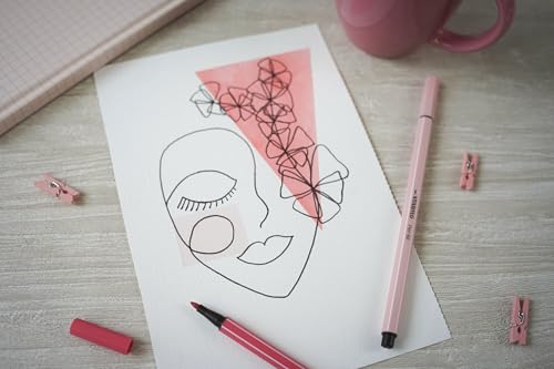 Thumbnail 6 de STABILO Premium-Filzstift Pen 68 – Farbintensive, aquarellierbare Filzstifte (1 mm) mit Austrocknungsschutz
