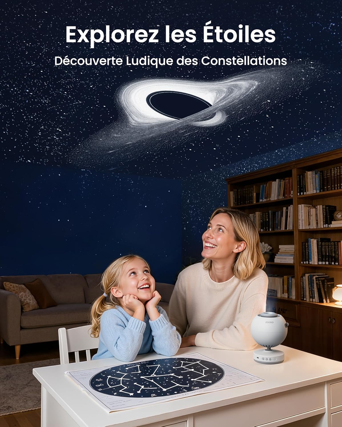Detalle 2 de POCOCO Projecteur Ciel Étoilé 1 W 🌌