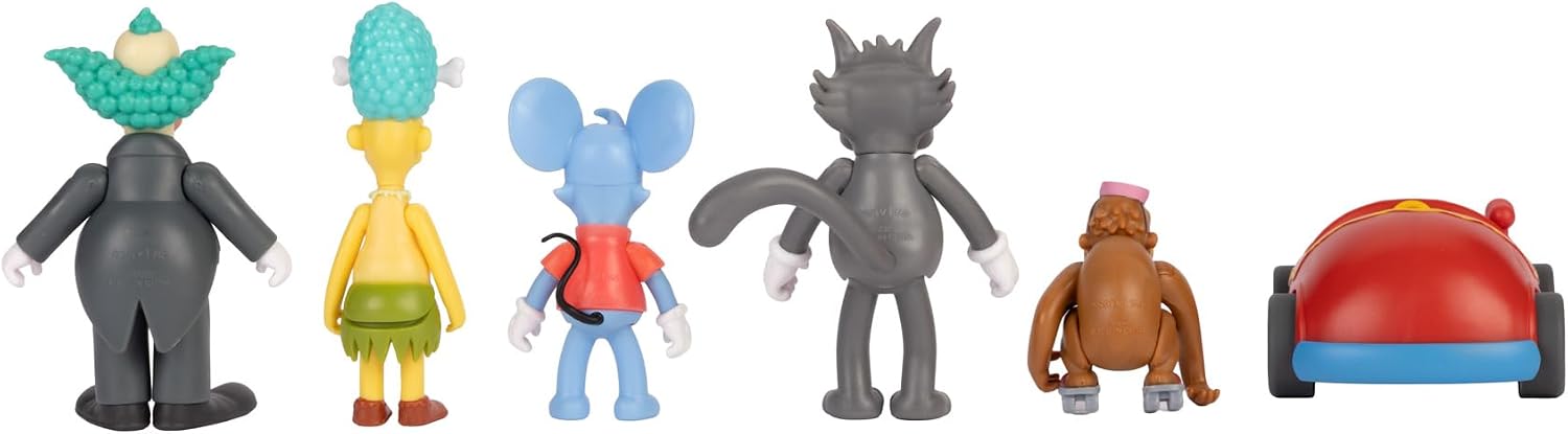Thumbnail 5 de The Simpsons Krusty Cast Action Figures Multi-Pack (6,35 cm) von JAKKS Pacific – Krusty, Mojo, Itchy, Scratchy, Sideshow Mel & Clown Car