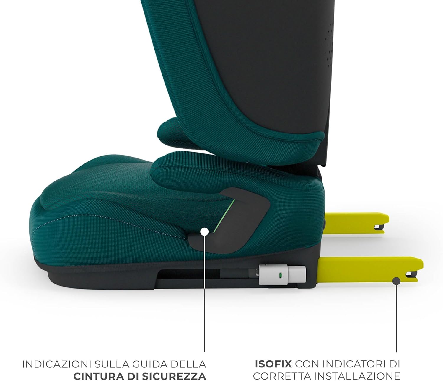 Detalle 2 de Kinderkraft UNITY 2 i-Size: Seggiolino auto pieghevole 100–150 cm, comfort, protezione e praticità