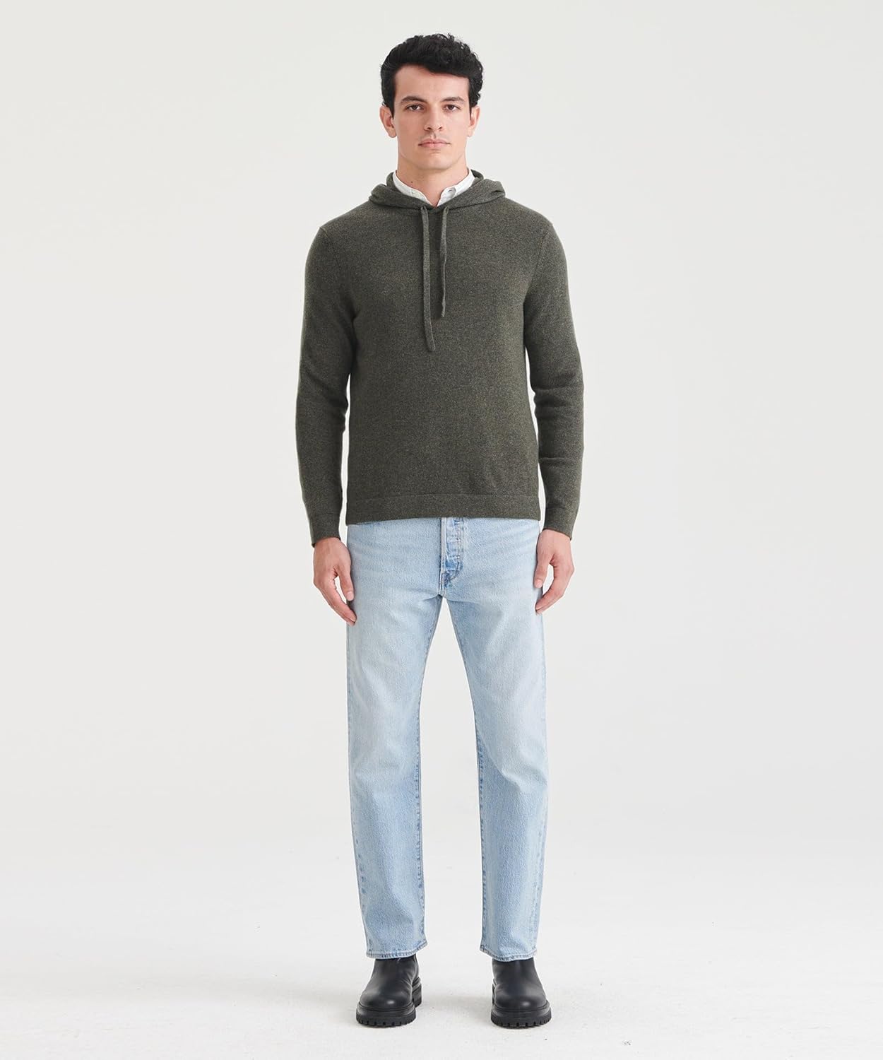 Thumbnail 2 de NAADAM The off-Duty Cashmere Hoodie Pullover Sweater Uomo in 100% cashmere