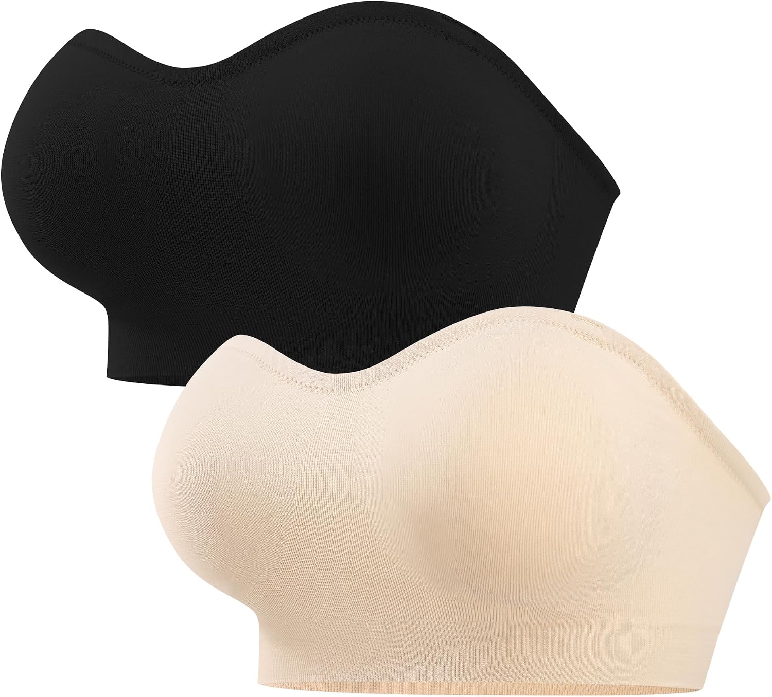 Thumbnail 6 de ANGOOL BH ohne Träger Damen – Unsichtbarer Bandeau Push-Up mit Anti-Rutsch Silikon