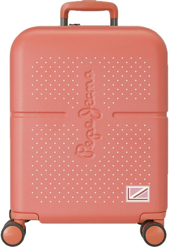 Detalle de Pepe Jeans Laila Valigia da cabina 40 x 55 x 20 cm, rossa – ABS leggera e con chiusura TSA