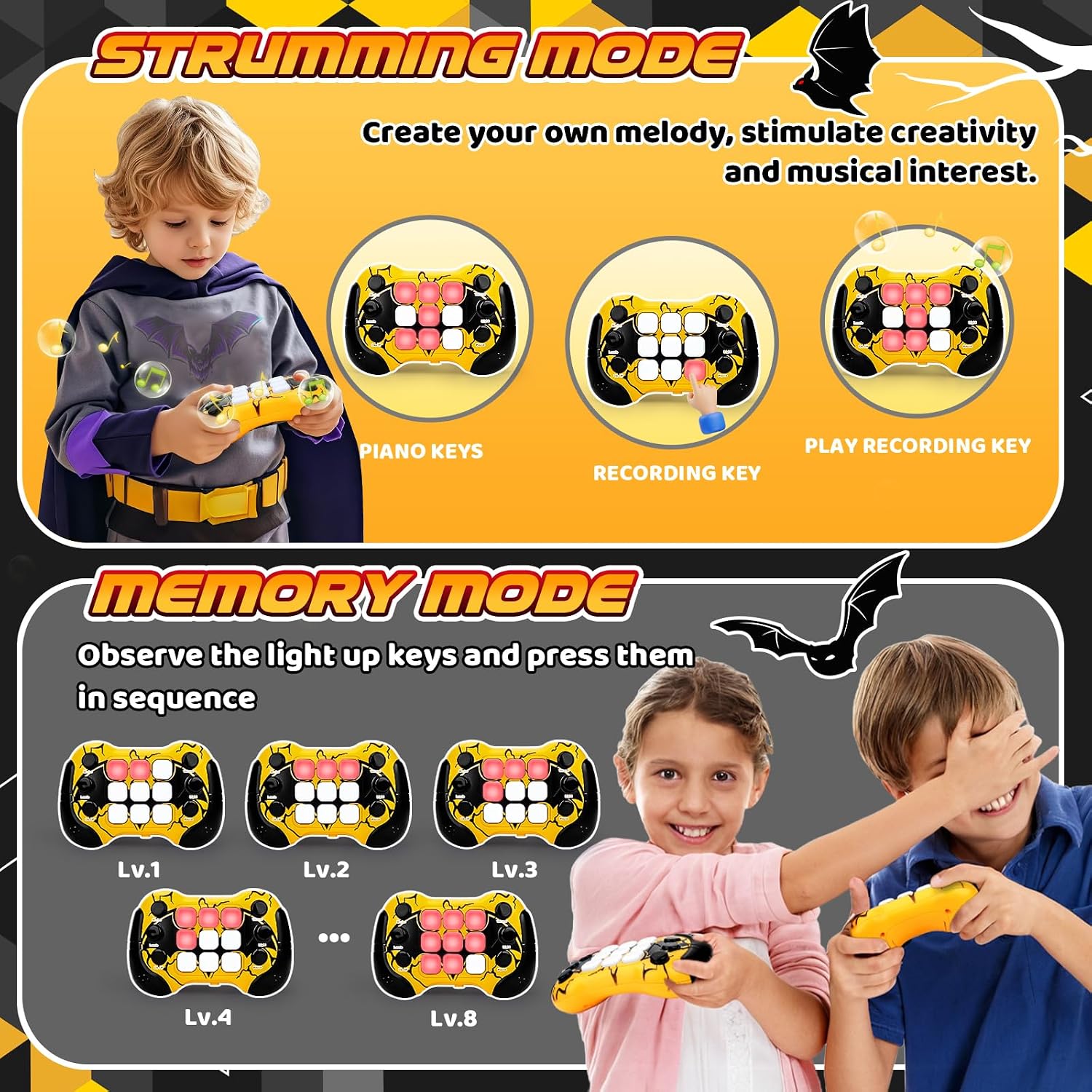 Detalle de Eichhoo Quick Push Pop Kids Sensory Handheld Games Console (Autism Toys) for Ages 5–12