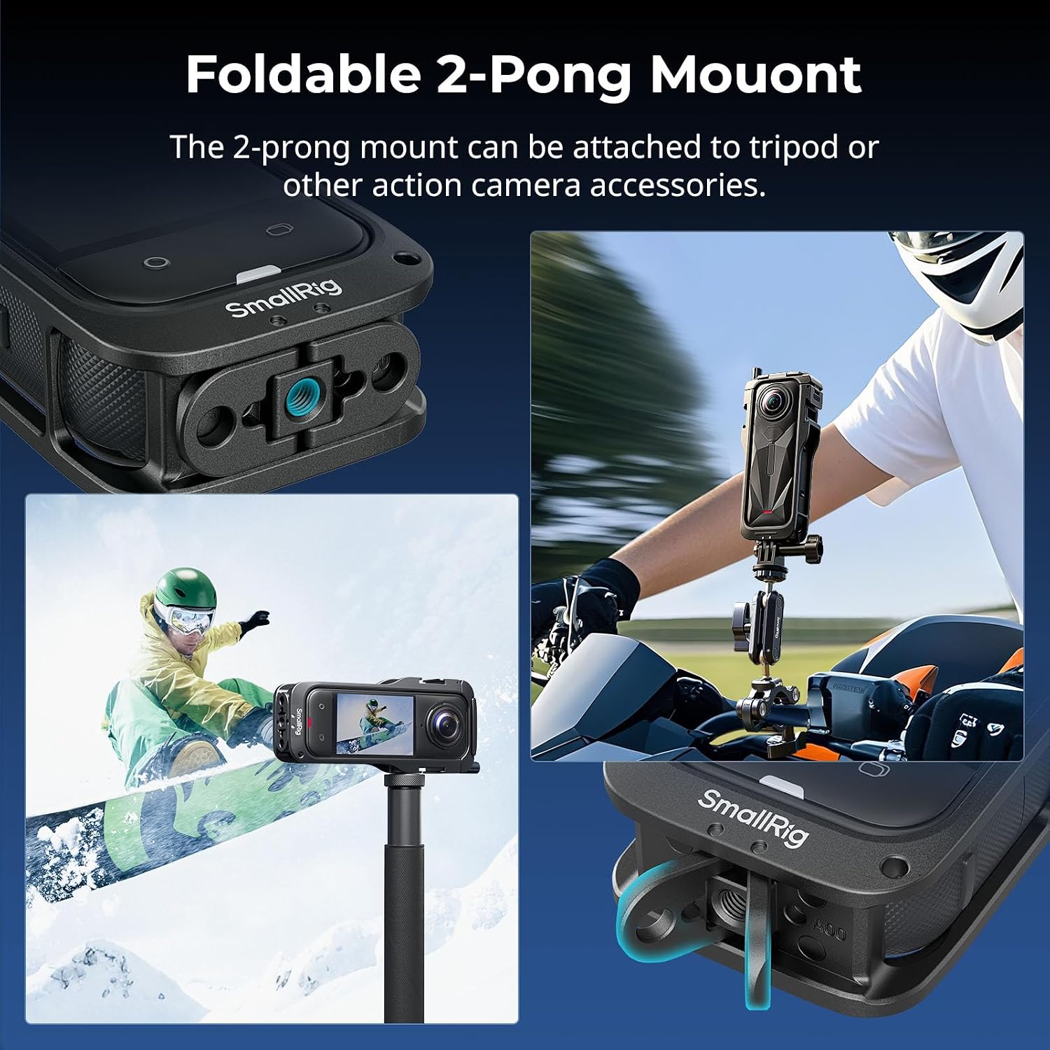 Thumbnail 6 de SMALLRIG Cage pour Insta360 X5 (5195) : boîtier de protection en alliage d’aluminium avec fixation rapide