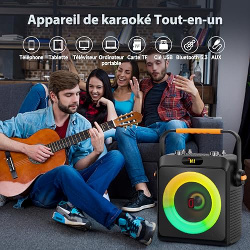 Thumbnail 6 de JYX T19-T Karaoké sans Fil : 2 micros, 80 W, EQ IA et Bluetooth 5.3