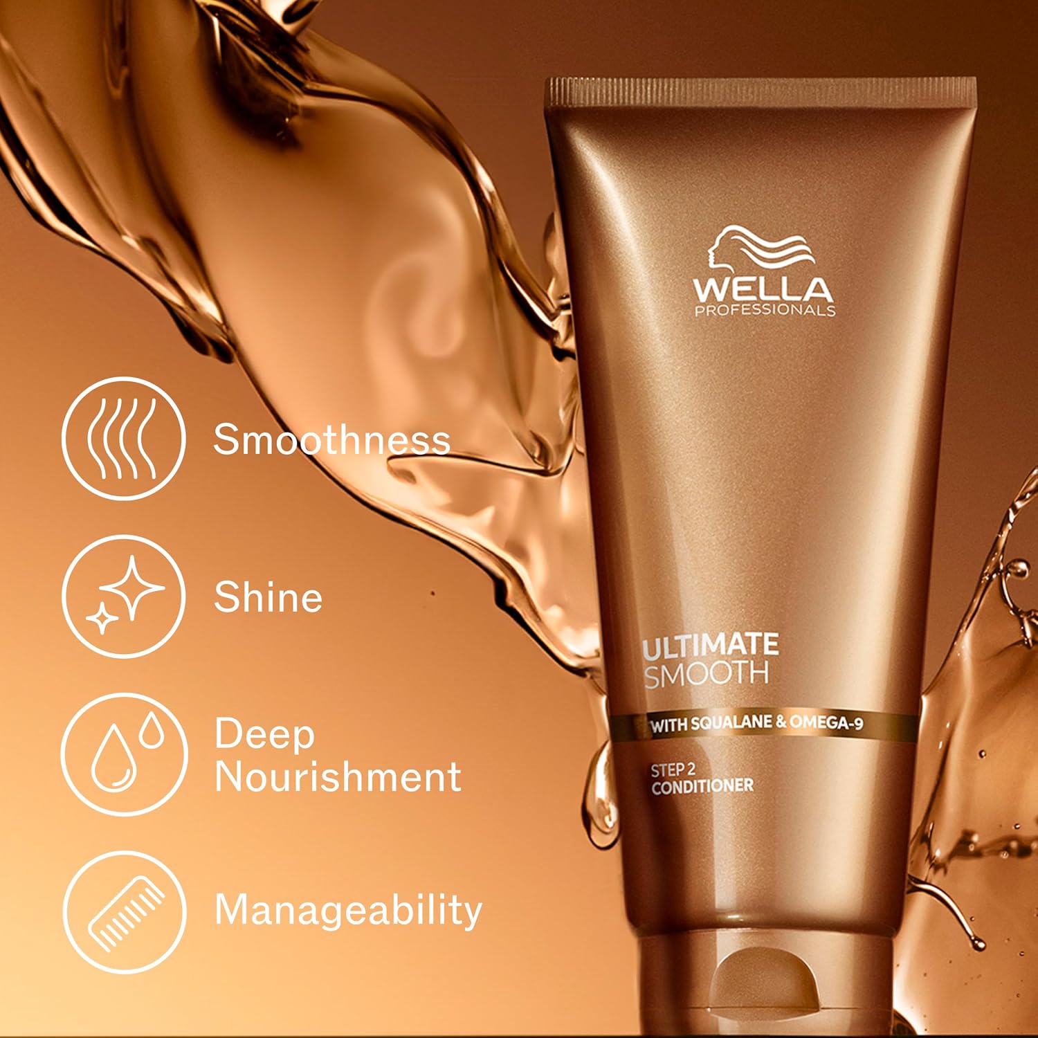 Thumbnail 2 de Wella Professionals Ultimate Smooth Conditioner (200ml) with Squalane & Omega 9