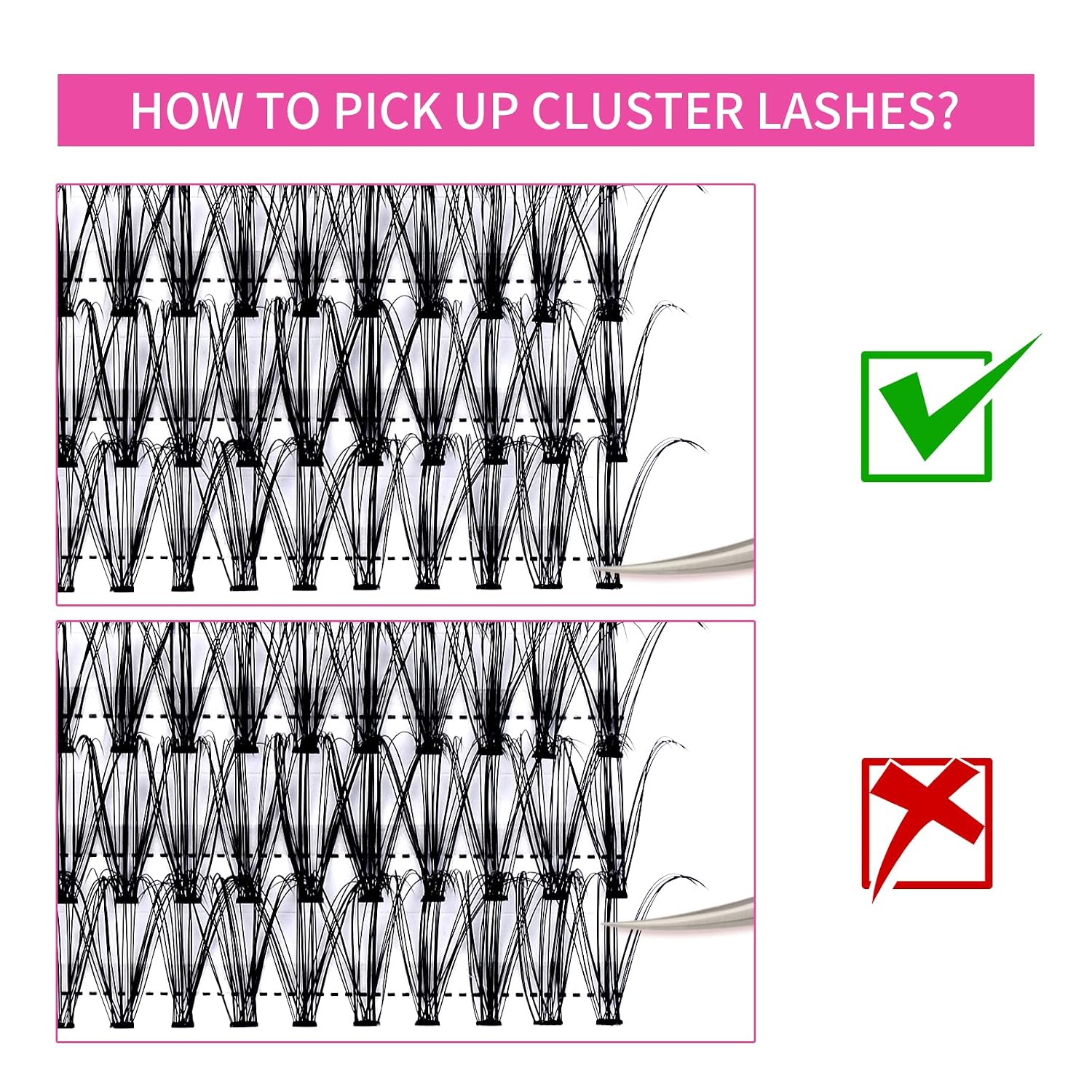 Thumbnail 4 de Wimpern Cluster 20D 0,07 C Curl 15–20 mm