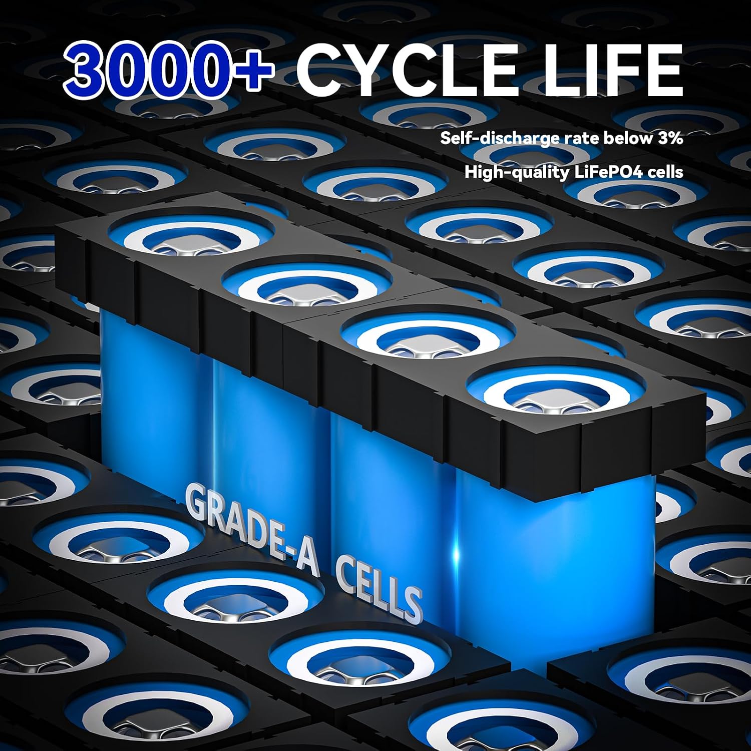 Detalle de XZNY 12V 10Ah LiFePO4 Battery 2-Pack with 10A BMS and F2 Terminals