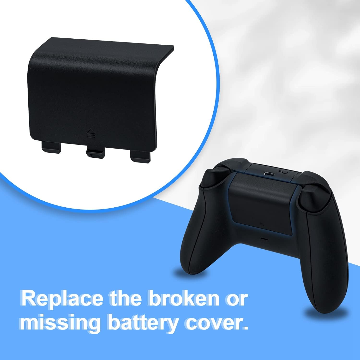 Thumbnail 5 de Lot de 6 coques de batterie de rechange Mcbazel pour manettes Xbox Series S/X (noir)