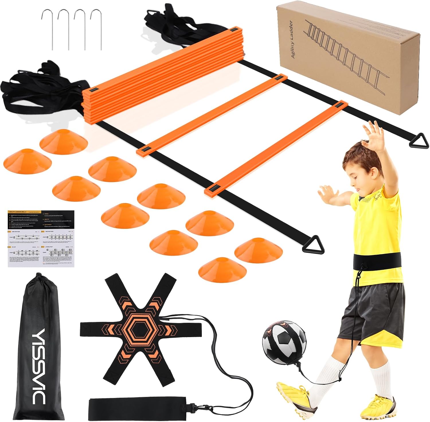 YISSVIC Speed Agility Ladder 6m for Kids