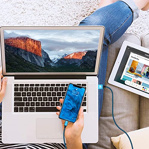 Thumbnail 8 de Aioneus Cable iPhone Chargeur 2m – Lot de 3, câble Lightning USB MFi certifié et tressé nylon