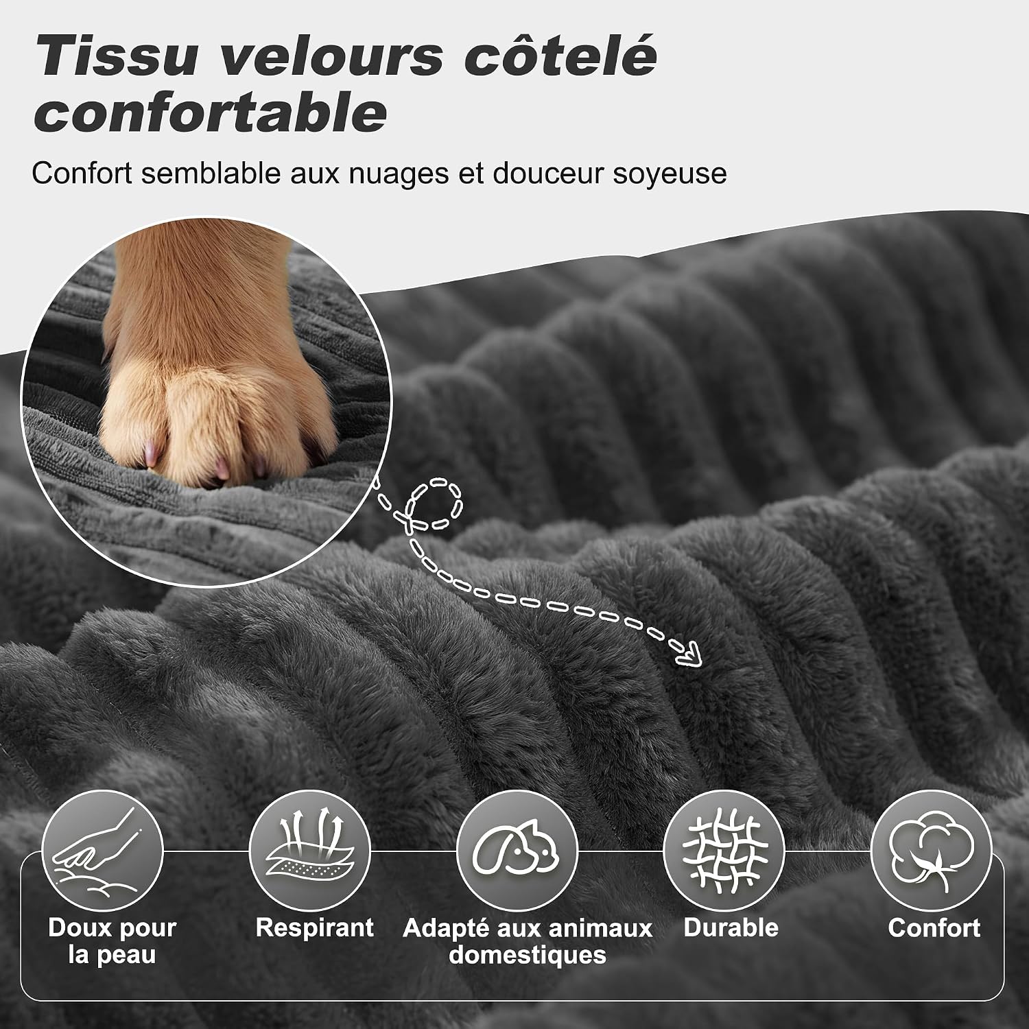 Thumbnail 6 de WEUP Convertible Sofa Bed, Corduroy