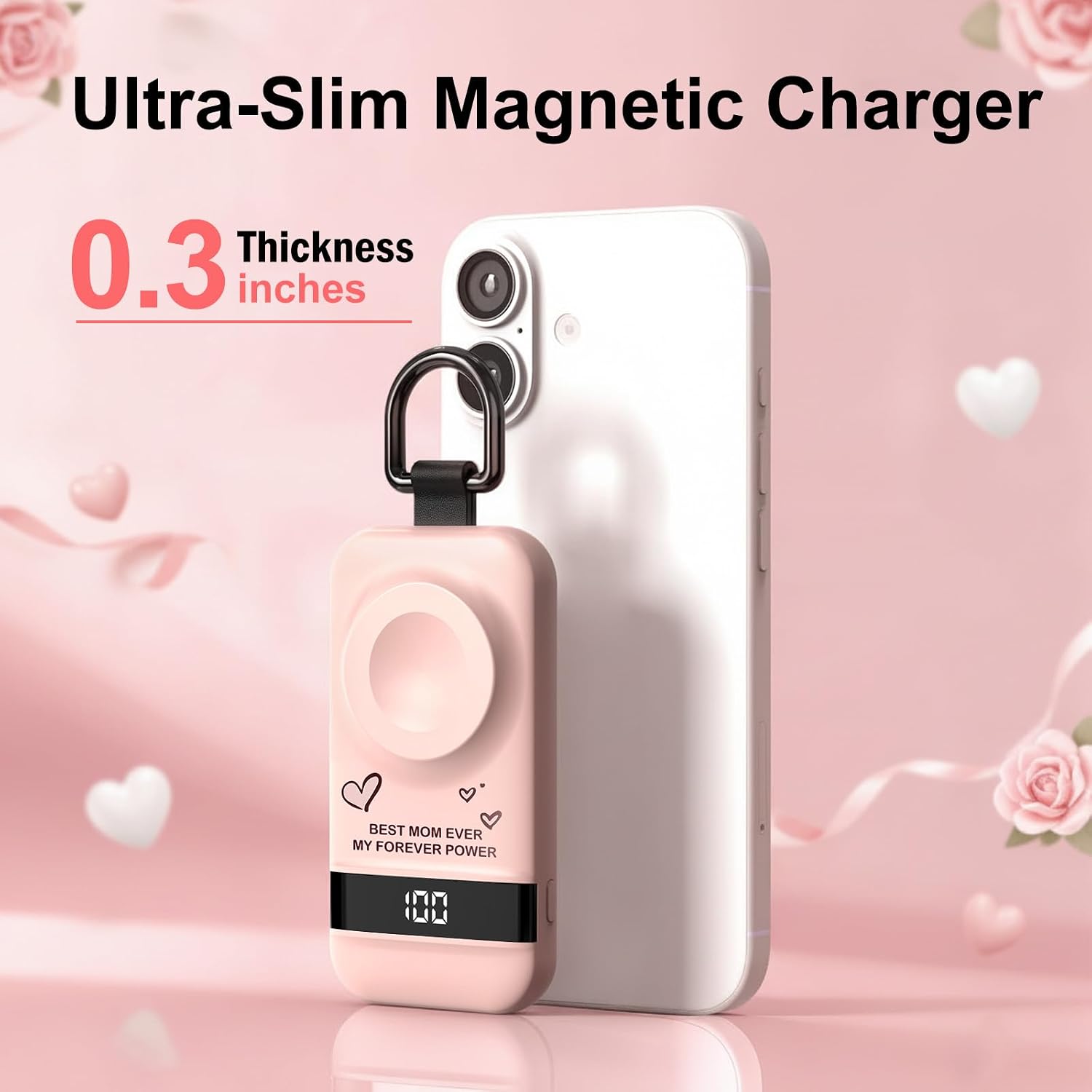 Detalle de Convoltyai Portable Apple Watch Charger, 2500mAh