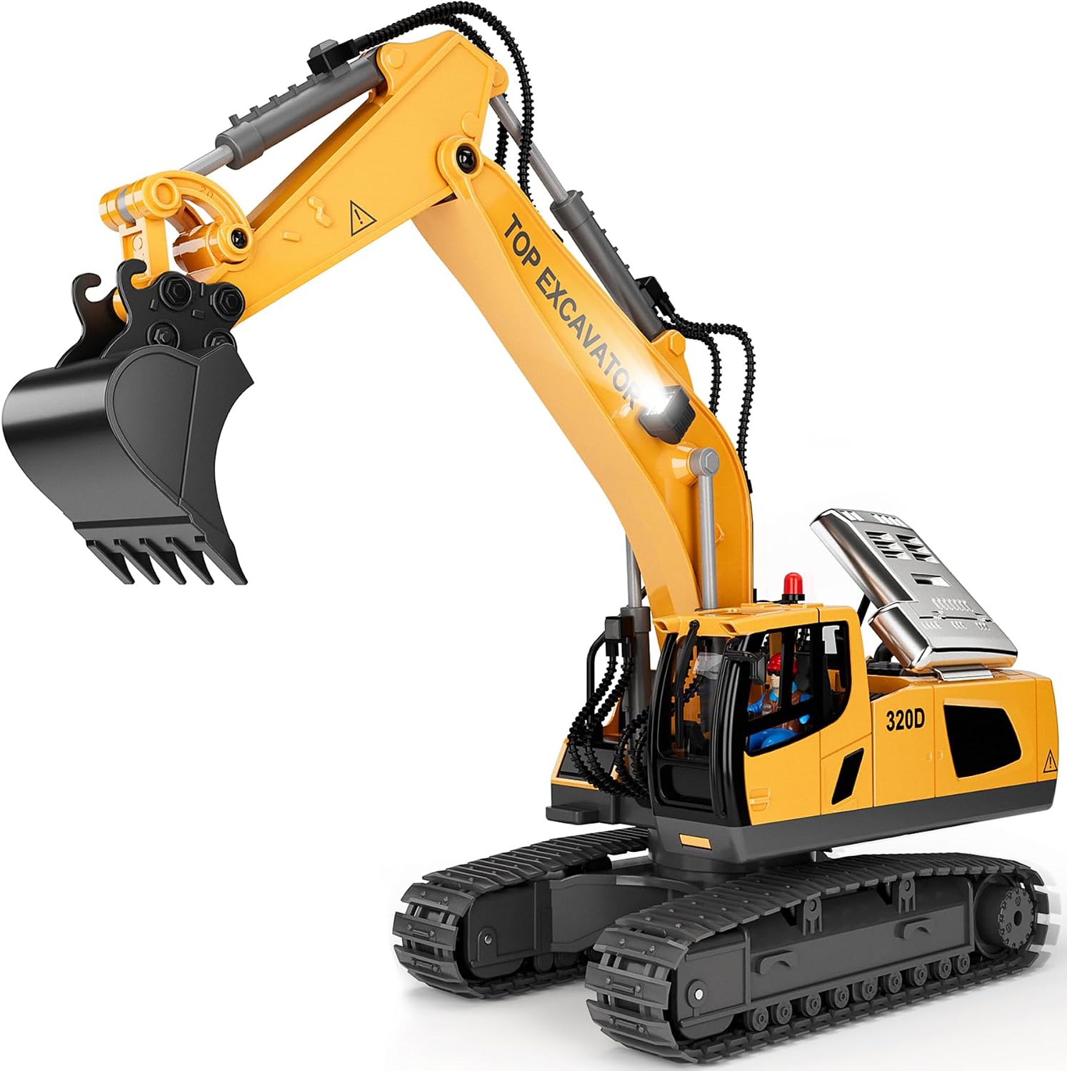 Detalle de RC Excavator Remote Toy 11-Channel, 1200 mAh ⛏