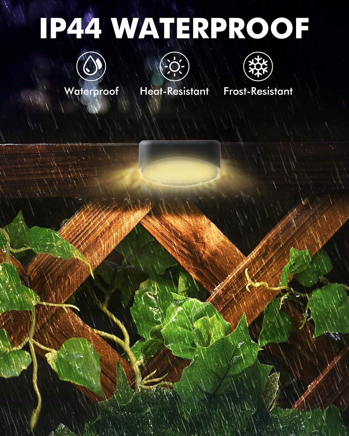 Thumbnail 3 de KALAHOL 12-Pack Solar Fence Lights (Warm White) – IP65 waterproof outdoor step lights