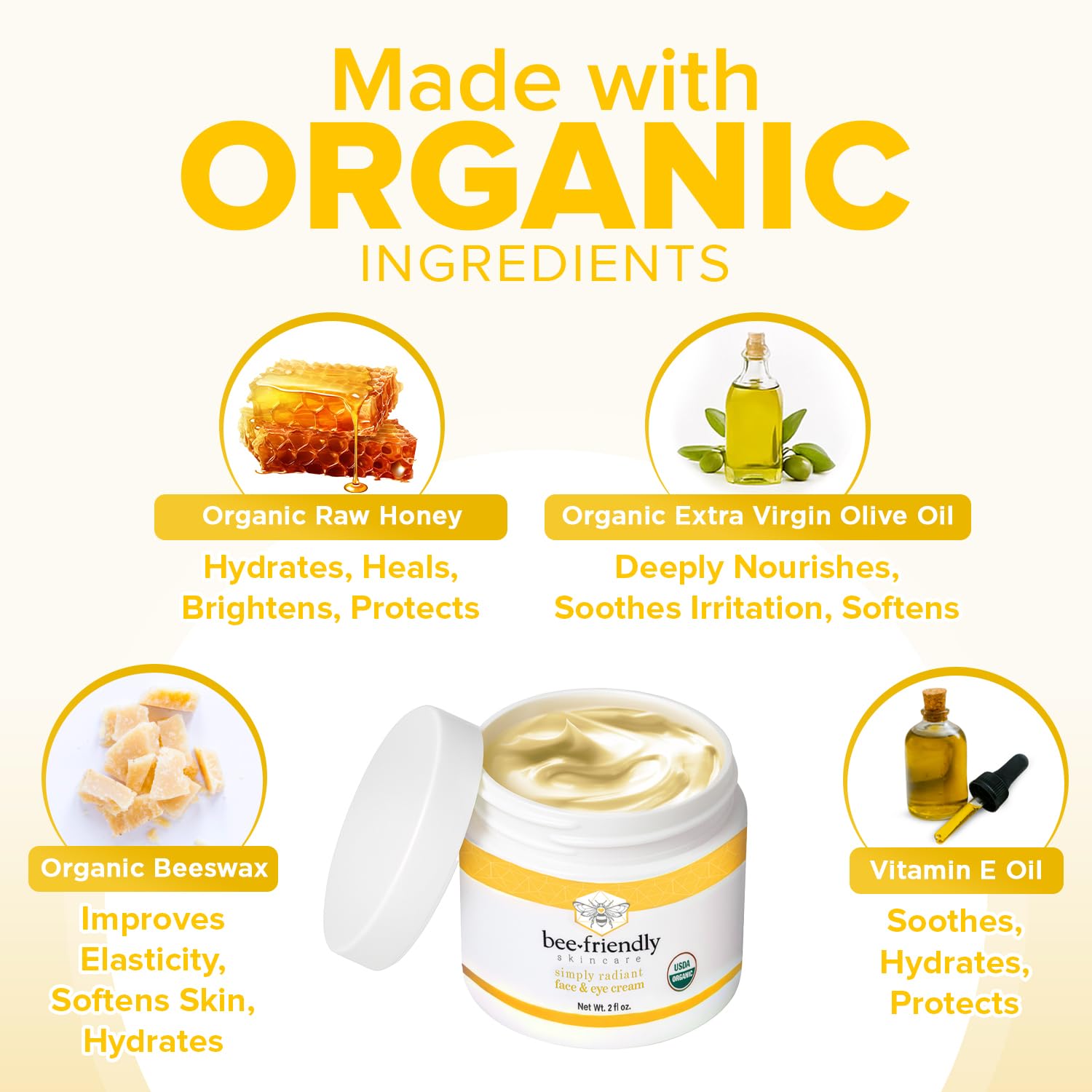 Thumbnail 1 de BeeFriendly Organic Face and Eye Cream 2 oz