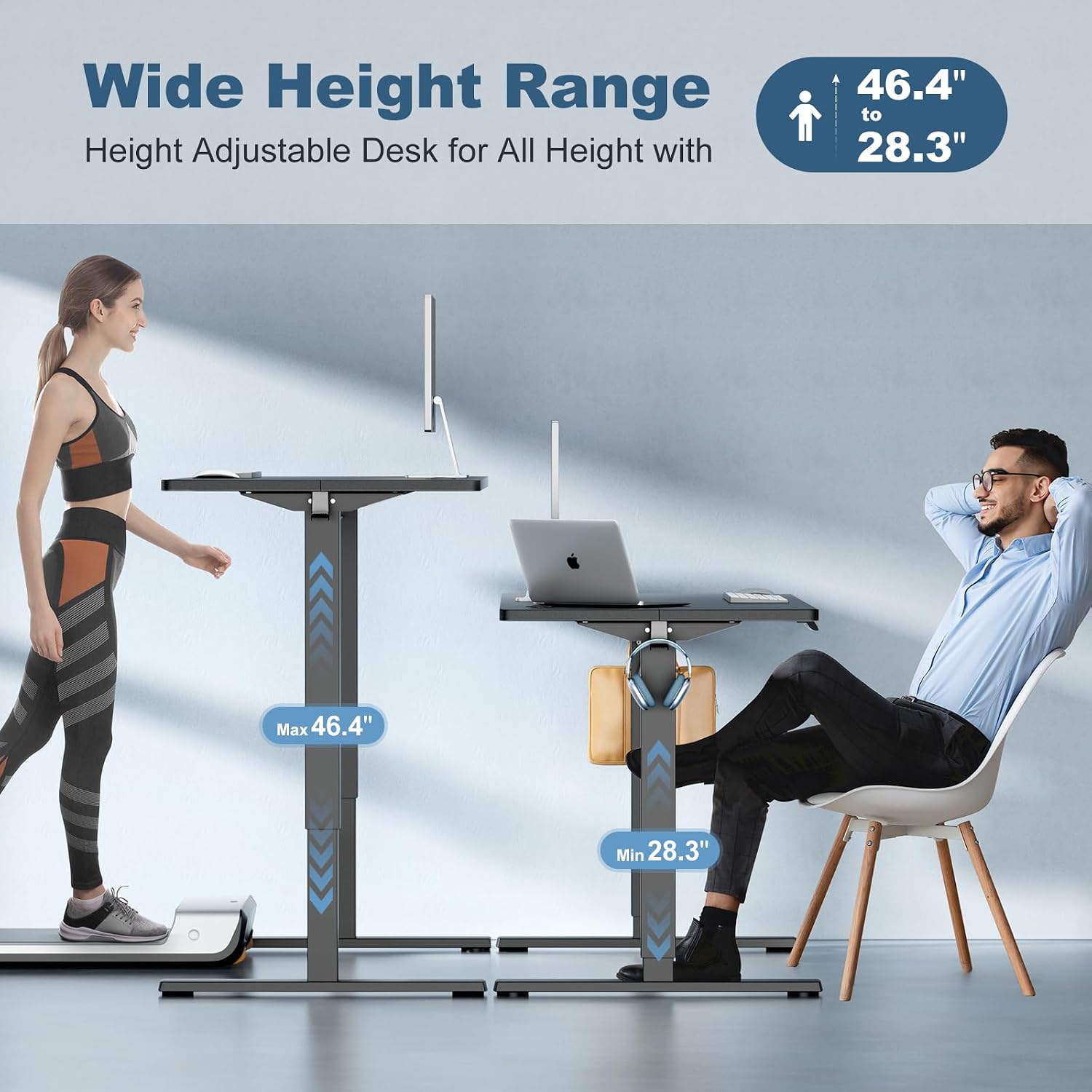 Detalle de DUMOS Electric Standing Desk 63-Inch