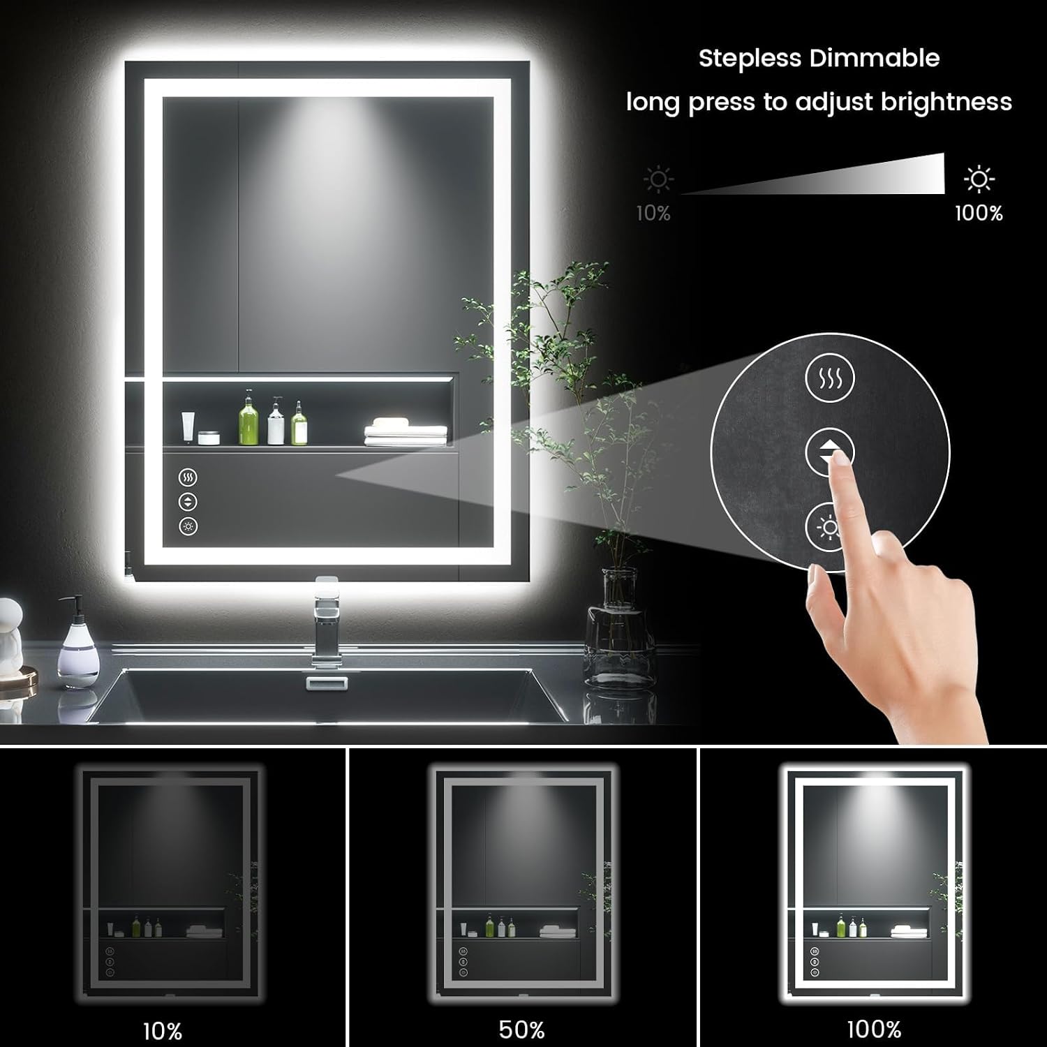 Detalle 1 de 24X30 LED Bathroom Mirror with Lights