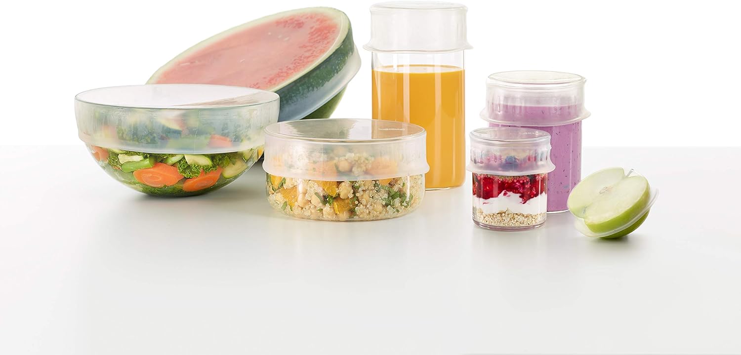 Detalle 2 de Lékué Kit de 3 Tapas extensibles para alimentos 🍽