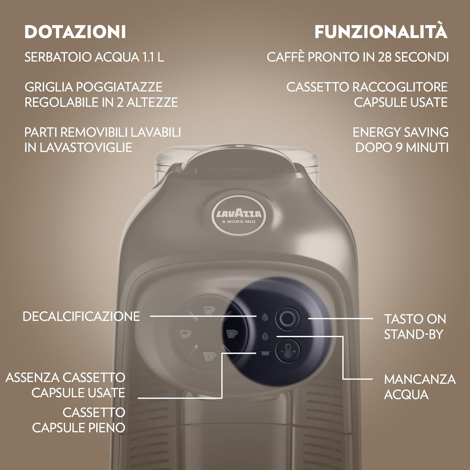 Thumbnail 3 de Lavazza Idola Nera macchina per caffè 1,1 L