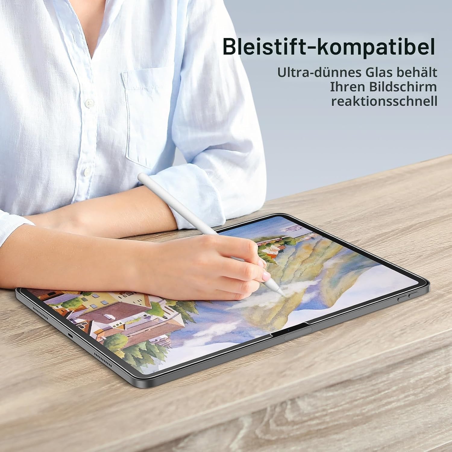 Thumbnail 5 de SPARIN Schutzfolie (2 Stück) für iPad Air 11 Zoll M4/M3/M2 (2026/2025/2024) – kratzfest, 9H, Anti-Bläschen