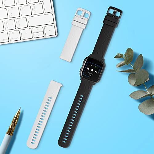 Detalle de kwmobile Bracelet compatible Garmin Venu Sq Music – 2x bracelet de rechange en silicone TPU
