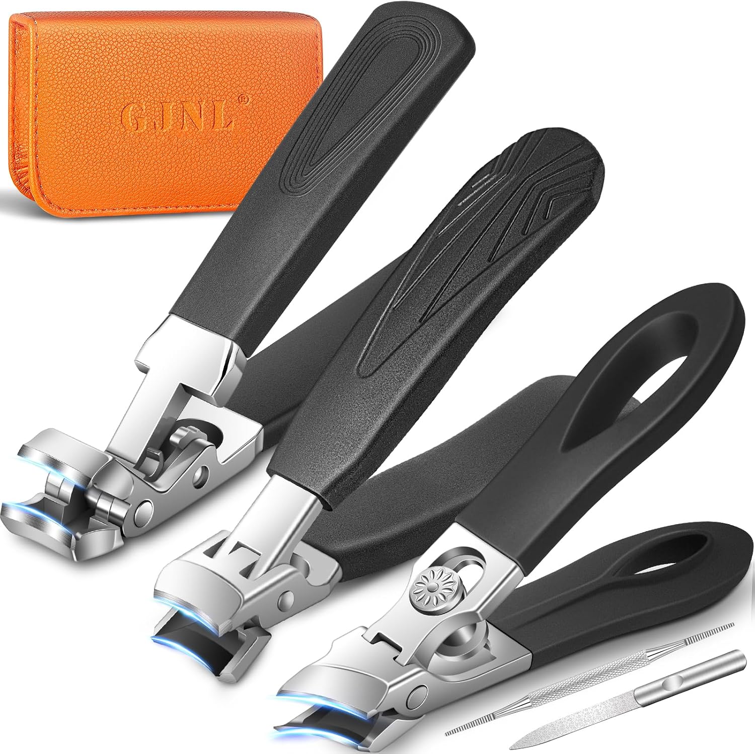 Detalle de 5-teiliges Nagelknipser-Set für dicke Zehennägel – Ultra Wide Jaw & lange Grifföffnung