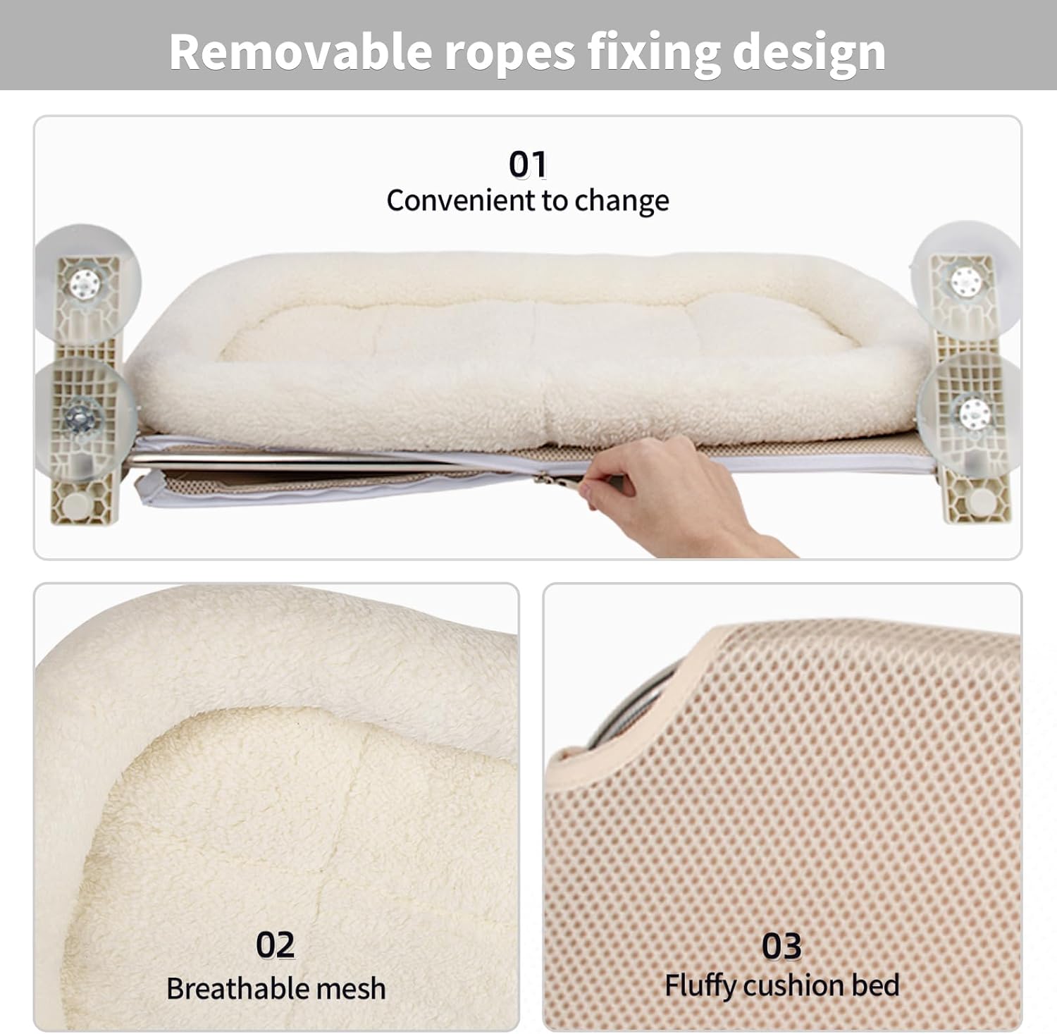 Thumbnail 3 de PEFUNY Cordless Folding Cat Window Perch