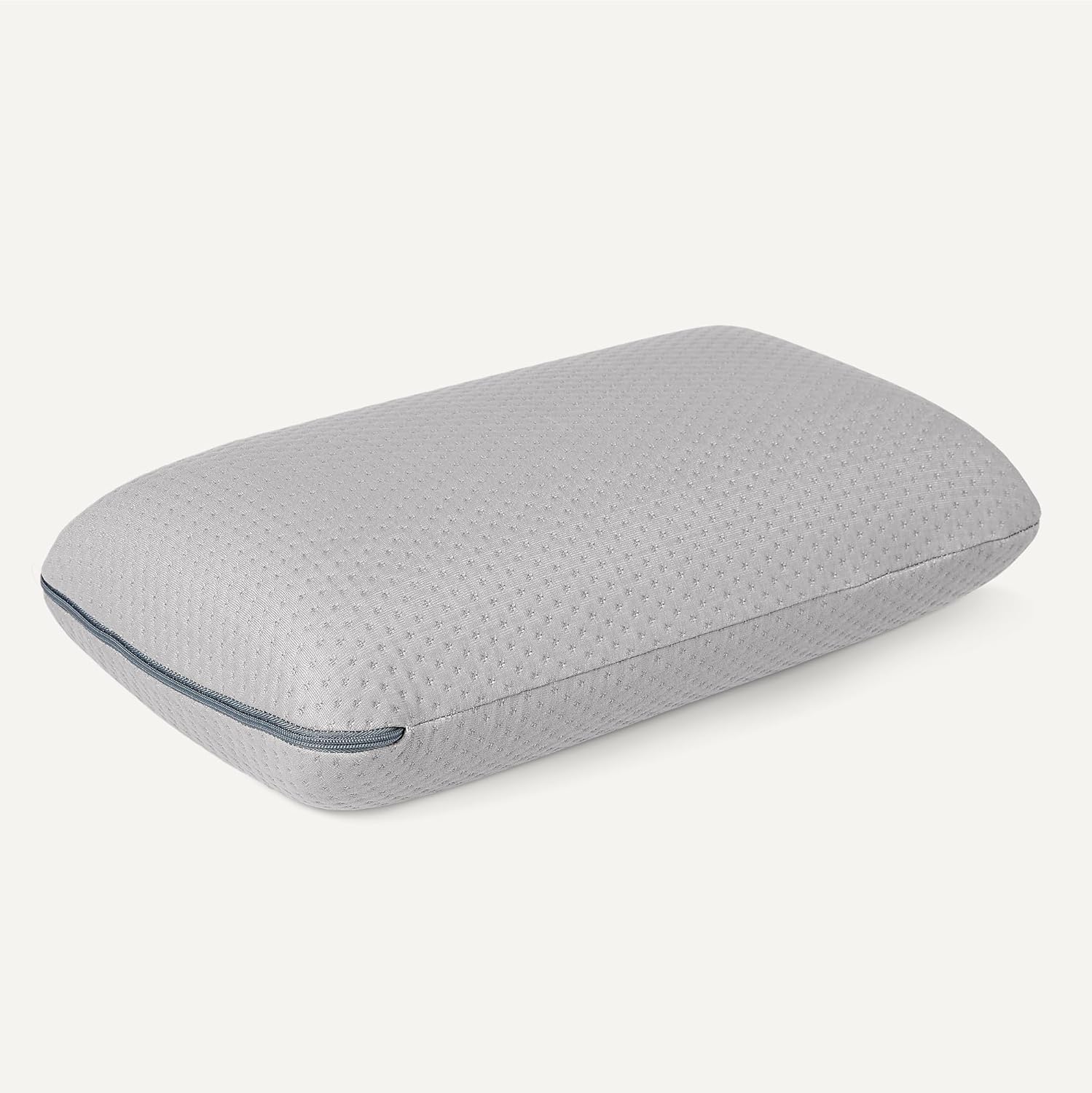 Detalle de Amazon Basics cuscino da campeggio in memory foam 42 × 24 × 12 cm grigio