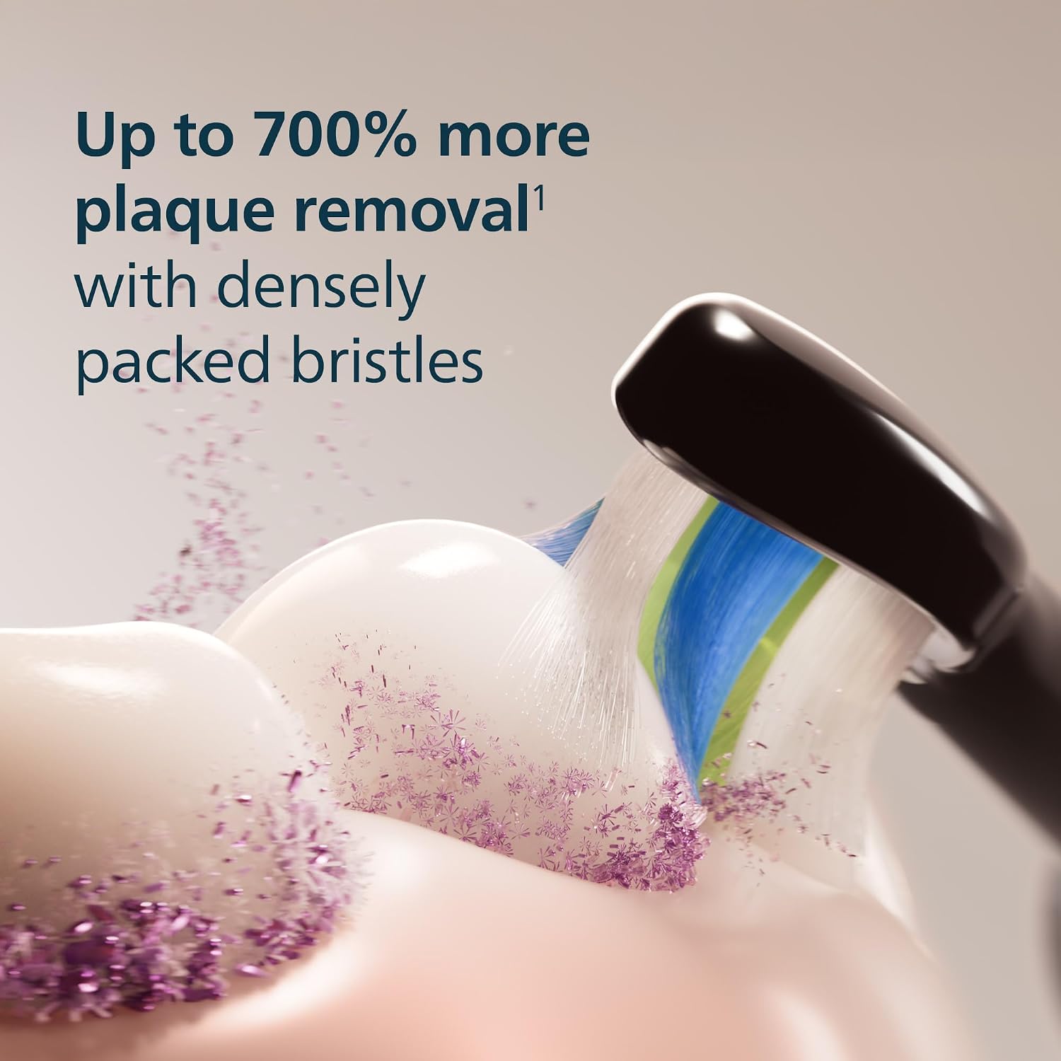 Detalle 1 de Philips Sonicare DiamondClean HX6062/90 Brush Heads, Black, 2-Pack
